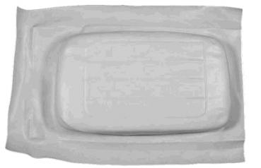 Sitzbezug für Rückenlehne, weiss