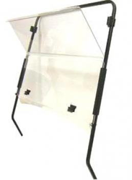 Umklappbare Windschutzscheibe, klar