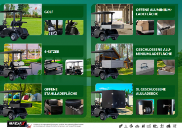 Preview: MADJAX X2 - Elektro Golf Cart NEUFAHRZEUG mit Lithium Batterie