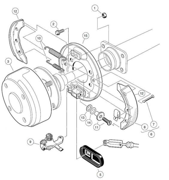 HEBEL MONTAGE, SELBSTANPASSENDE BREMSE, Beifahrerseite