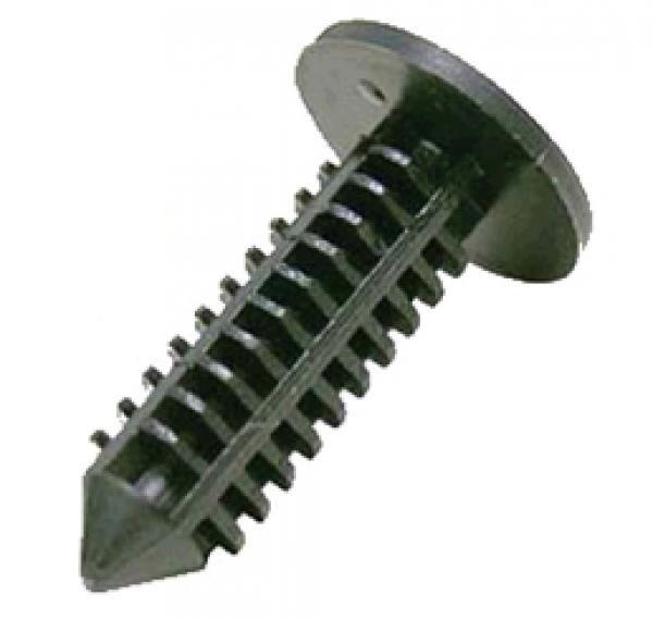 Kunststoff Weihnachtsbaum Push-Nieten, schwarz, (10/St)