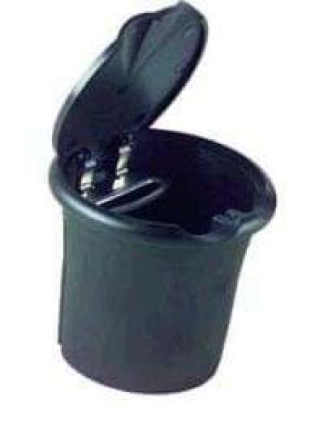 Aschenbecher mit gefedertem Deckel