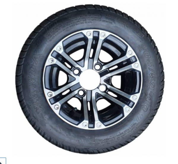 1 Satz Kompletträder - Reifen + Alufelge 205/50-10 montiert