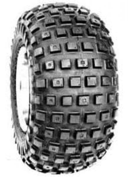 Komplettrad 18X9,50-8, 2-PLY grobstolliger Reifen auf  Stahlfelge montiert