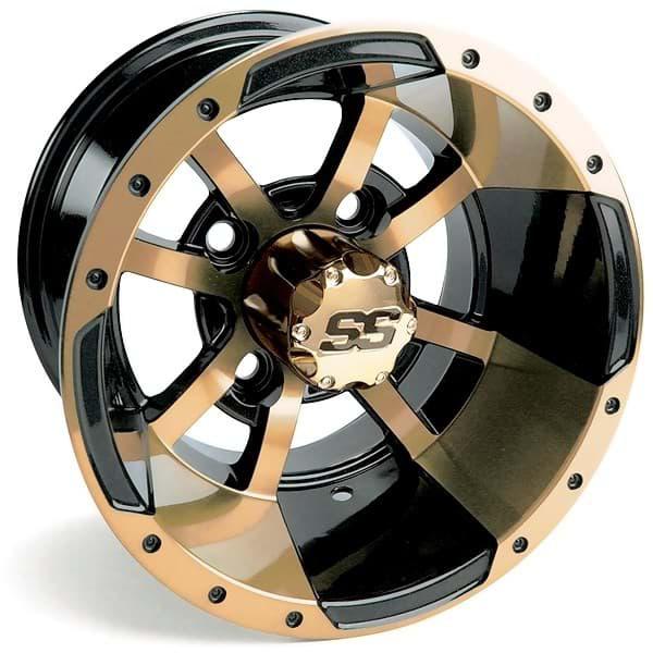 Felge STORM TROOPER  Champagner/Schwarz, 10X7 3 + 4 OFFSET