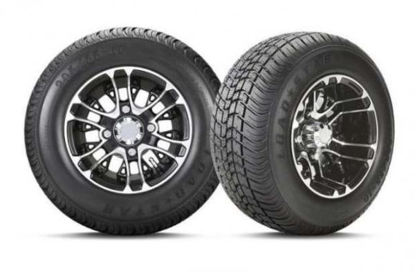 Komplettrad 205/55-10 Reifen auf 10X7 Felge (1 Stück )