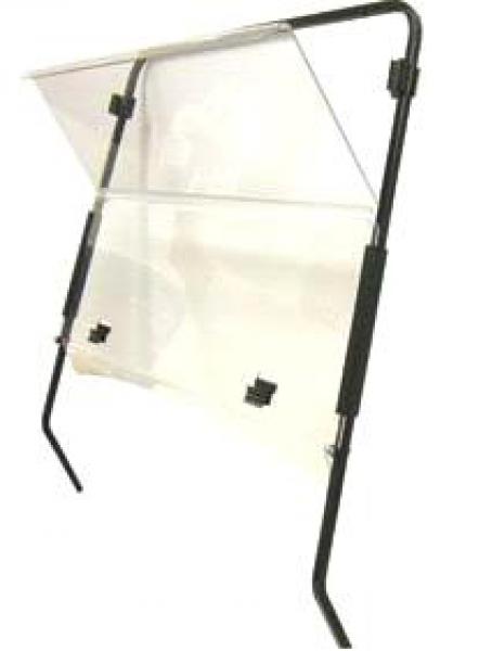 Windschutzscheibe nach unten klappbar, klar, Acryl