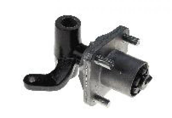 Fahrerseite Spindel und Radnabe