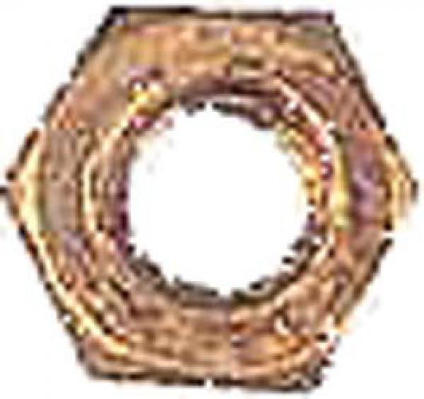 Messing Sechskantmutter