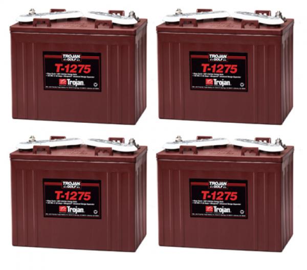 1 Satz Batterien Trojan T1275 12 Volt ( 4 Stück)